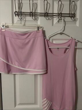 K-Swiss Pink Tennis / Pickleball Tank & Skort set size  XS